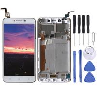 huismerk LCD-scherm en digitizer volledige assemblage met frame voor Lenovo Vibe K5 A6020A40 (Wit)