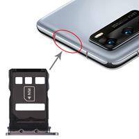 huismerk SIM-kaartlade + NM-kaartlade voor Huawei P40 (Zwart)