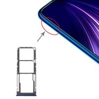 huismerk SIM-kaart lade + SIM-kaart lade + micro SD-kaart lade voor Xiaomi Redmi Note 8 (blauw)