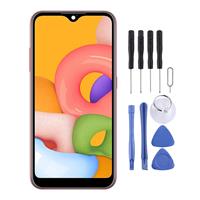 huismerk Originele PLS TFT Material LCD-scherm en Digitizer Full Assembly voor Galaxy A01 (Zwart)