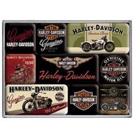 fiftiesstore Magneet Set Harley-Davidson Bikes