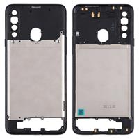 huismerk Middle Frame Bezel Plate voor Samsung Galaxy A20s (Zwart)