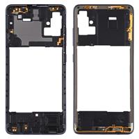 huismerk Middle Frame Bezel Plate voor Samsung Galaxy A51 (Zwart)