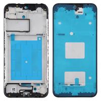 huismerk Front Housing LCD Frame Bezel Plate voor Samsung Galaxy A01 (Zwart)