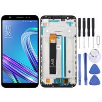 huismerk LCD-scherm en digitizer volledige assemblage met frame voor Asus ZenFone Max M1 ZB555KL X00PD (Zwart)