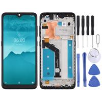 huismerk LCD-scherm en Digitizer Full Assembly met frame voor Nokia 6.2 TA-1198 TA-1200 TA-1187 TA-1201(Zwart)