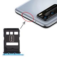 huismerk SIM-kaartlade + NM-kaartlade voor Huawei P40 (Blauw)