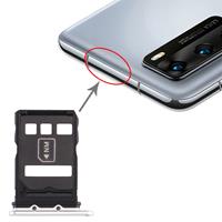 huismerk SIM-kaartlade + NM-kaartlade voor Huawei P40 (Zilver)