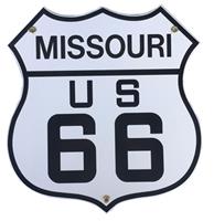 fiftiesstore Route 66 Missouri Emaille Bord