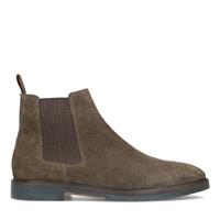 Manfield Taupe chelsea boots