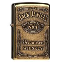 fiftiesstore Zippo Aansteker Jack Daniel's Label Brass
