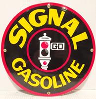 fiftiesstore Signal Gasoline Emaille Bord 12 / 30 cm
