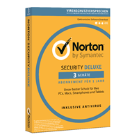 Symantec Norton Security Deluxe 3.0, [2020 Edition] 3 Geräte 3 Jahre