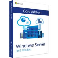 Microsoft Windows Server 2016 Standard extra licentie Core AddOn 16 Cores