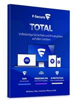 F-Secure Total Security & VPN 2021 5 eenheden / 1 jaar