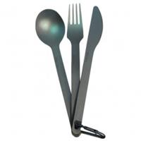 Sea to Summit - Titanium Cutlery 3-Set grijs/zwart