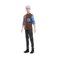 Mattel Barbie Ken Fashionistas Puppe mit Lila Haar