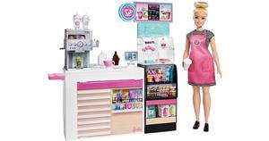 Mattel GMW03 - Barbie - You can be anything - Naschcafe Spielset - Puppe inkl. Zubehör
