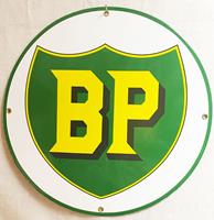 Fiftiesstore BP Logo Rond Emaille Bord 30 cm
