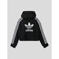 Adidas Kort sweatshirt met capuchon en labeldetails