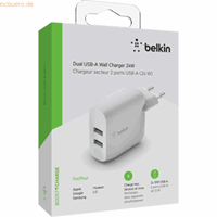 Belkin Belkin Dual USB-A Ladegerät, 24W, weiß
