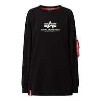 alphaindustries Alpha Industries Frauen Pullover Basic Long in schwarz