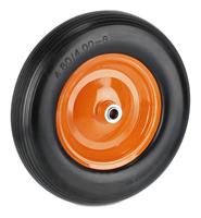 RELAXDAYS Schubkarrenrad 4.80 4.00-8, Vollgummireifen mit Stahlfelge, Ersatzrad pannensicher, bis 120 kg, schwarz/orange