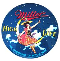 Fiftiesstore Miller High Life Rond Bord Met Relief 36 cm