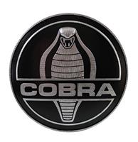 Fiftiesstore Shelby Cobra Embleem Zwart Zilver Wand Decoratie