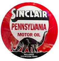Fiftiesstore Sinclair Pennsylvania Motor Oil Emaille Bord - 50 cm ø