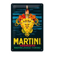 Fiftiesstore Tinnen Bord 20 x 30 Martini - Vermouth Grapes