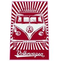 Fiftiesstore VW Volkswagen Bus Strandlaken Rood