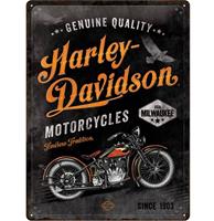 Fiftiesstore Harley-Davidson Timeless Tradition Metalen Bord - 30 x 40 cm