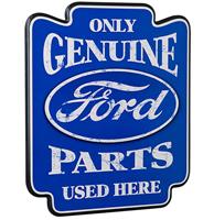 Fiftiesstore Ford Only Genuine Parts Used Here Pub Bord - Houten Wandbord - Contour Cut - Bar