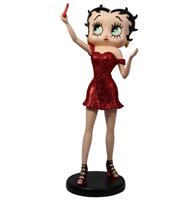 Fiftiesstore Betty Boop Selfie Rood Glitter 30 cm Beeldje