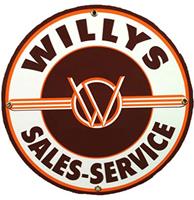 Fiftiesstore Willy's Sales-Service Metalen Bord 60 cm