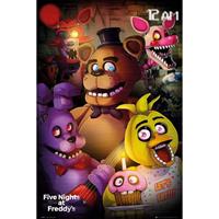 Gbeye Five Nights At Freddys Group Poster 61x91,5cm