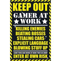 Gbeye Gaming Keep Out Poster 61x91,5cm