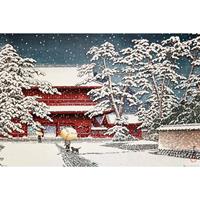 Gbeye Kawase Zojo Temple In The Snow Poster 91,5x61cm