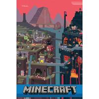 Gbeye Minecraft World Poster 61x91,5cm