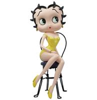 Fiftiesstore Betty Boop Op Stoel Gele Glitter Jurk