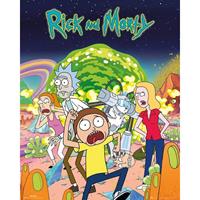 Gbeye Rick And Morty Group Poster 40x50cm