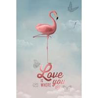 Expo XL Flamongo Chic: Love Is Where You Are - Maxi Poster (B-757)