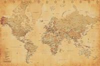 Expo XL World Map Vintage Style - Maxi Poster (665)