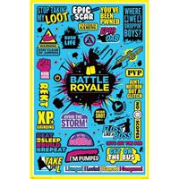 Pyramid Battle Royale Infographic Poster 61x91,5cm