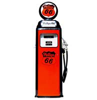 Fiftiesstore Phillips 66 National 360 Computer Face Benzinepomp - Oranje & Zwart - Reproductie