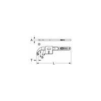 KSTOOLS KS Tools Gelenk-Hakenschlüssel mit Zapfen, 10-50 mm