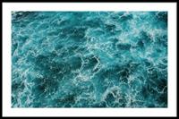 Walljar | Ingelijste poster Blauwe Oceaan