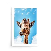 Walljar | Poster Crazy Giraffe