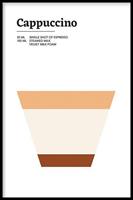 Walljar | Ingelijste poster Cappuccino